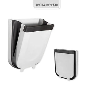 Lixeira Retrátil Dobrável para Porta e Gaveta