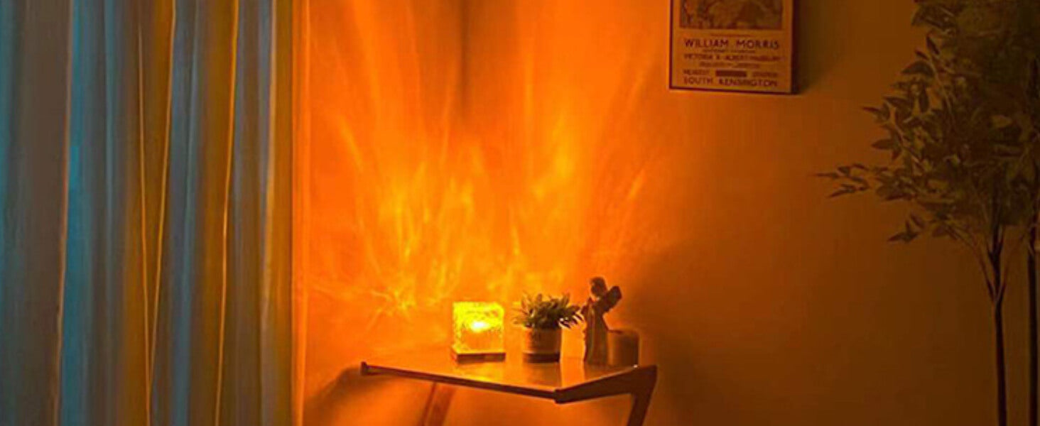 DreamWave – Luminária de Mesa com Efeito de Ondas do Oceano