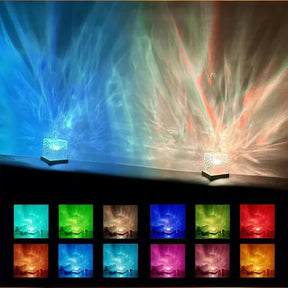 DreamWave – Luminária de Mesa com Efeito de Ondas do Oceano