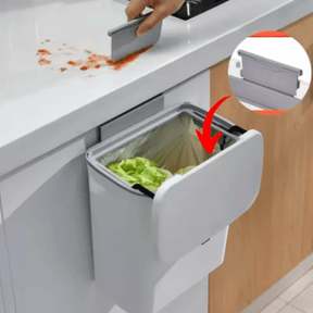 Lixeira Compacta Pendurável com Tampa 7 Litros – Organização e Praticidade ao seu Alcance!