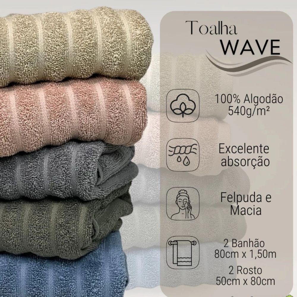 Toalhas Banhão - 4 peças